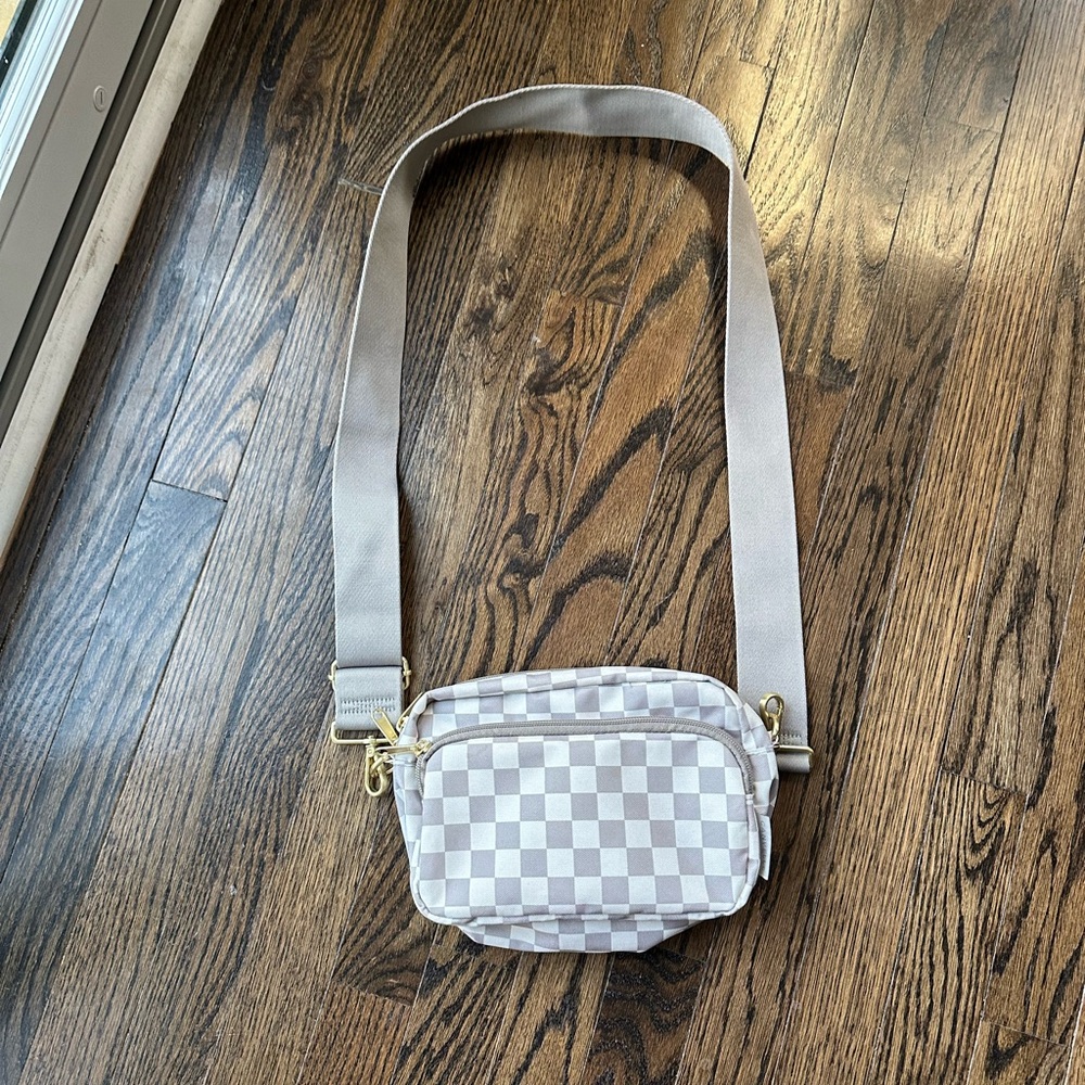 Canvelle Checkered Shoulder Bag